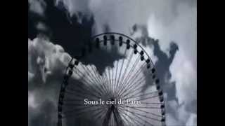 Yves Montand  Sous Le Ciel De Paris with lyrics [upl. by Dougal]