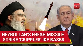 Hezbollahs Missile Barrage Hits IDF Bases Iron Dome Fails To Spot Drone In Israeli Airspace [upl. by Guzel405]