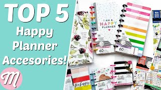 Top 5 Happy Planner Accessories You NEED In Your Planner For 2019 [upl. by Enilav140]