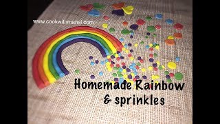 How to Make Sprinkles  Homemade Sprinkles  Sprinkles for cake decoration [upl. by Helas]