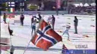 4x10 km stafett  Herrer  Lillehammer OL  22 februar 1994 [upl. by Akimyt]