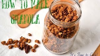 ✿ Healthy Granola muesli Recipe  Homemade Chocolate Chip granola  Its Time to Cook [upl. by Trinl756]