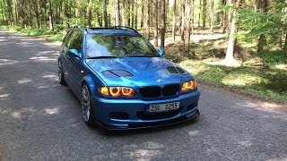 BMW e46 330D BLUE SMURF 4K Wagon [upl. by Aivila]