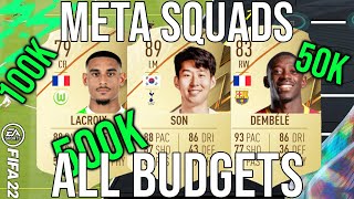 FIFA 22  Best META Starter Squads For All Budgets 50k  100k  150k  250k  500 [upl. by Filip713]