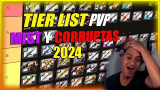 🔥⚔️🗡TIER LIST PVP MIST Y CORRUPTAS ALBION ONLINE 2024 🗡⚔️🔥 [upl. by Ainalem]