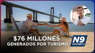 76 MILLONES GENERADOS POR TURISMO  NOTICIERO 9 [upl. by Benedicto]