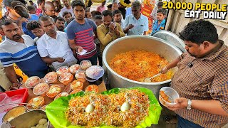 150 Rs Only 😍 GUNDU Bhai HYDERABADI Dum Biryani Indian Street Food 🤤 Daily 500 Kg Chicken Biryani [upl. by Natsirhc781]