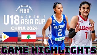 FIBA Womens 18U Philippines Division B Champions Highlights [upl. by Marshall674]