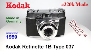 1959 Kodak Retinette 1B Type 037  35mm Film Camera [upl. by Dorene598]