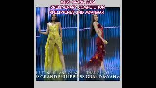 MISS GRAND 2024 PRELIMINARY COMPETITION PHILIPPINES AND MYANMAR Missgrand [upl. by Farman]