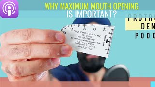 Recording Maximum Mouth Opening  Three Finger Rule Why it is Useful [upl. by Brena]