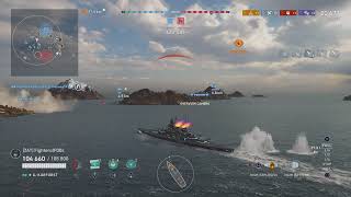 World of Warships Legends  First Round in My New Tier X Battleship  Großer Kurfürst [upl. by Olecram]