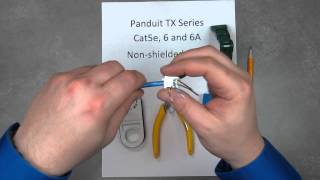 How to Terminate a Panduit TX Series Data Jack  Falcon Technologies Inc [upl. by Otrebogir]