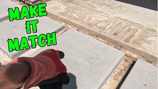 Making Old Concrete Match Topcast or Acid Washed Finish [upl. by Yves]