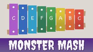 How to play Monster Mash on a Xylophone Easy Songs Tutorial [upl. by Lawford344]