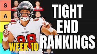 Top 18 Tight Ends Rankings For Week 10 Fantasy Football [upl. by Tollman]