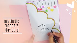 Teachers Day Card  Easy And Beautiful Teachers Day Greeting Card  How To Make Teachers Day Card [upl. by Hiasi]