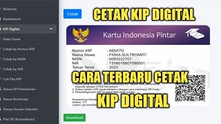 CARA TERBARU MENCETAK KARTU INDONESIA PINTAR  KIP DIGITAL  DI SIPINTAR ENTERPRISE [upl. by Aim507]