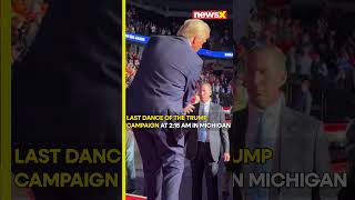 uselections2024  Trumps Last Campaign Push at 215 AM in Michigan  NewsX [upl. by Ahsoyem]