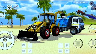 Driver JCB and Damper 💥 damper jcb truck driving Gmaeplay [upl. by Barbarese476]