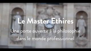 Vidéo de présentation du Master ETHIRES [upl. by Relyc]