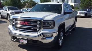 2016 GMC Sierra 1500 SLT Z71 4WD Crew Cab Sunroof White Oshawa ON Stock 161653 [upl. by Meehar375]