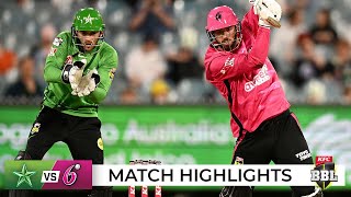 Sixers clinch nine straight over Stars in tense final over chase  BBL12 [upl. by Nepean881]