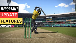 Cricket 24 Updates that can Change The Game [upl. by Nairadas549]