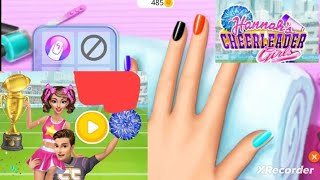 hannah cheerleader girls episode 5 cut in my nails [upl. by Finny]