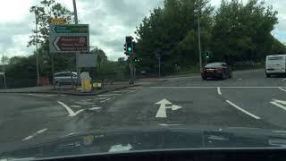 Hanford Roundabout from Queensway S A500 3rd Exit to Newcastle Under Lyme Driving Test Route Help [upl. by Elylrac]