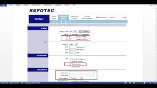 كيفية ضبط اعدادات راوتر repotec [upl. by Anreval]