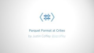 Parquet Format at Criteo [upl. by Leonanie]