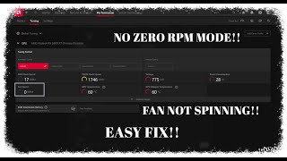 AMD GPU fans not spinning GPU overheating No Zero RPM Mode Fix Mid 2024 [upl. by Hortensia183]