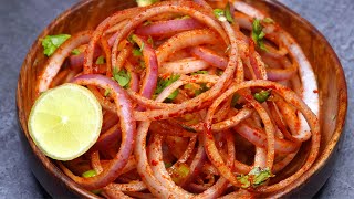 Dhaba Style Laccha Pyaz Recipe  Masala Pyaz  Chatpata Onion Salad  Laccha Pyaz Recipe [upl. by Harmaning824]