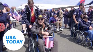 It was very intense Vets travel to France for DDay anniversary  USA TODAY [upl. by Aneelas]