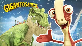 Giganto saves the dinos from the snowstorm  Dinosaurs Cartoons  Gigantosaurus Multilingual [upl. by Airom]