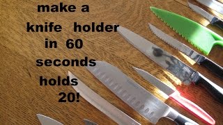 Simple Knife Holder ● Holds 20 Knives [upl. by Ertemed]