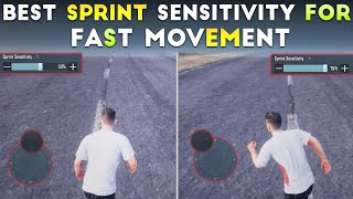 PERFECT SPRINT SENSITIVITY FOR FAST MOVEMENT  NEW SPRINT SENSITIVITY FOR FAST JOYSTICKBGMIPUBG [upl. by Eelyram]