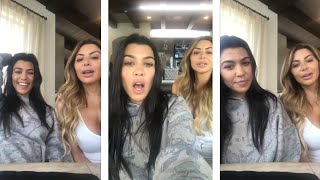 Kourtney kardashian live stream  Instagram [upl. by Chastity]