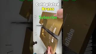 What is inside the YouTube gold buttonGolden play button goldplaybutton yidio iplaytv cr7 [upl. by Devi]