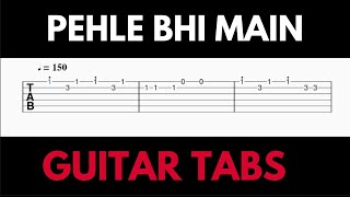 Pehle Bhi Main Guitar Tabs  Animal  Ranbir  Tripti [upl. by Nutsud]