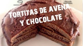 Tortitas de avena y chocolate  Recetas fáciles y saludables [upl. by Cavil158]