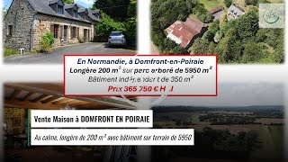 Vente Maison à DOMFRONT EN POIRAIE  365750 € [upl. by Lalad]