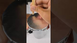 Foil vs toothpin😱 satisfying experement asmr shorts [upl. by Okoyik]