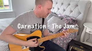 Carnation by the Jam  Guitar cover [upl. by Nomyaw761]