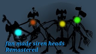 Fan Made Siren Heads Remastered [upl. by Annadal]