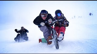 Trike Drifting in SNOW with Syndicate and Shonduras and DEVINSUPERTRAMP [upl. by Afatsum]