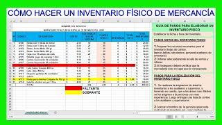 Cómo hacer un inventario fisico de mercancias de un negocio [upl. by Collen]