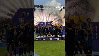 The Champions of Italy lift the trophy 🤩🏆 IMInter Shorts [upl. by Belcher391]