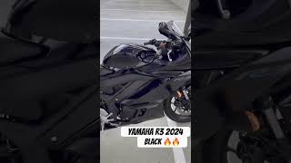 Yamaha R3 2024 Black colour 🖤 yamaha r3 trending trendingsong video automobile viral shorts [upl. by Lemmie]